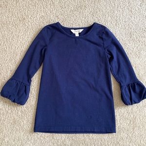Matilda Jane navy puff sleeve top
